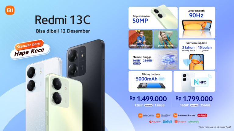 Baru Smartphone Entry Level, Xiaomi Indonesia Hadirkan Redmi 13C