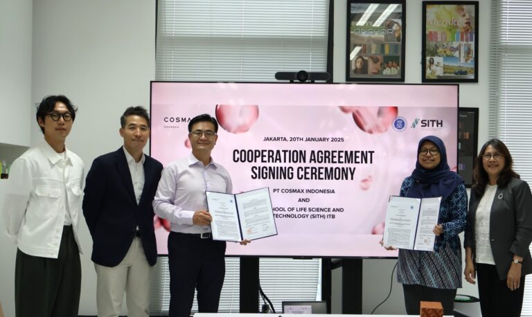 COSMAX Indonesia Kolaborasi Dengan SITH ITB Kembangkan Bahan Kosmetik Berbasis Eksosom dari Tanaman