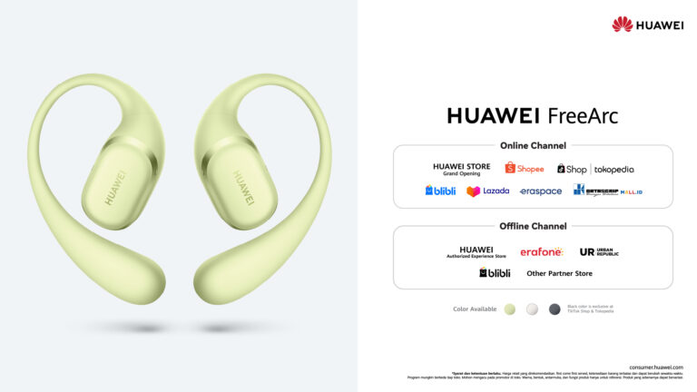 HUAWEI Rilis HUAWEI FreeArc: Earbuds Open-Ear dengan Earhook Pertama