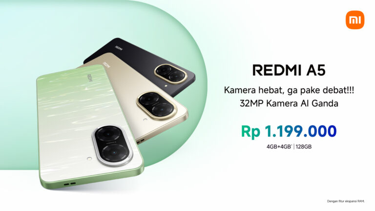 Dengan Kamera 32MP & AI Ganda, Redmi A5 Dibandrol Dengan Harga Satu Juta-an