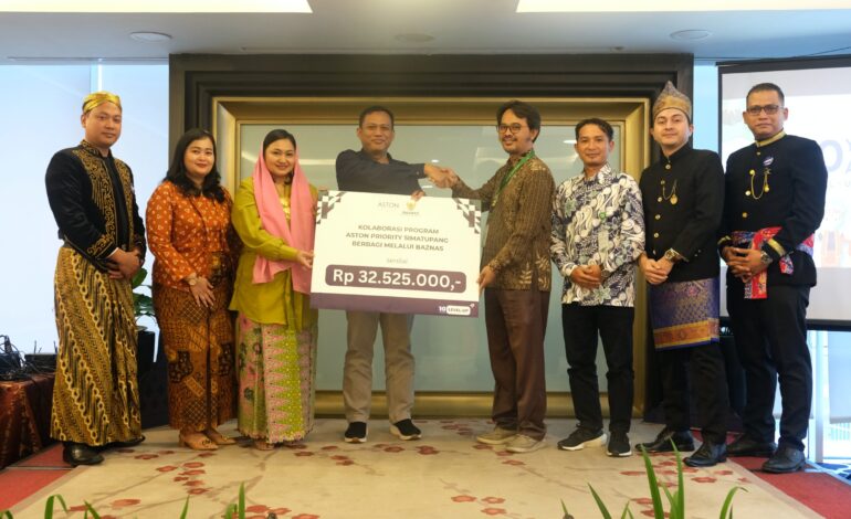 Aston Priority Simatupang Donasikan Sejumlah Uang dan Fasilitas Kesehatan Melalui Baznas