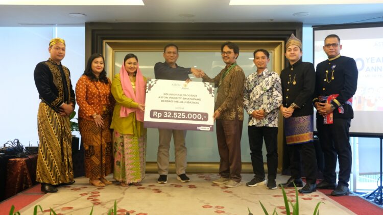 Aston Priority Simatupang Donasikan Sejumlah Uang dan Fasilitas Kesehatan Melalui Baznas
