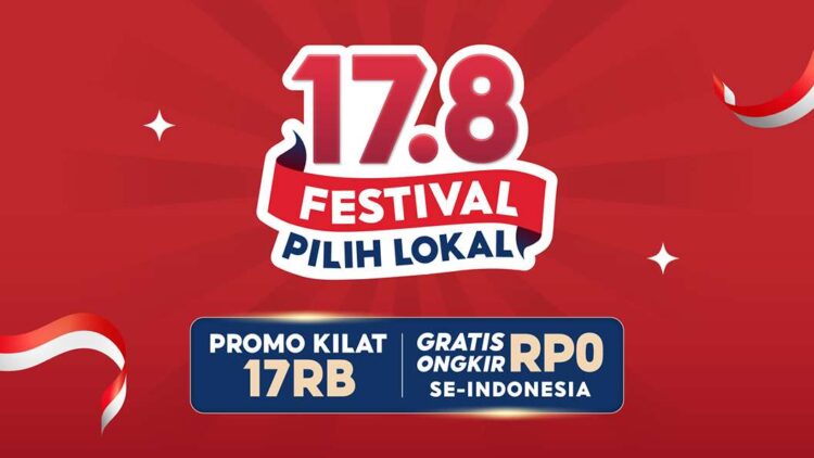Sambut HUT RI Ke-80, Shopee Selenggarakan Kampanye 17.8 Festival Pilih Lokal