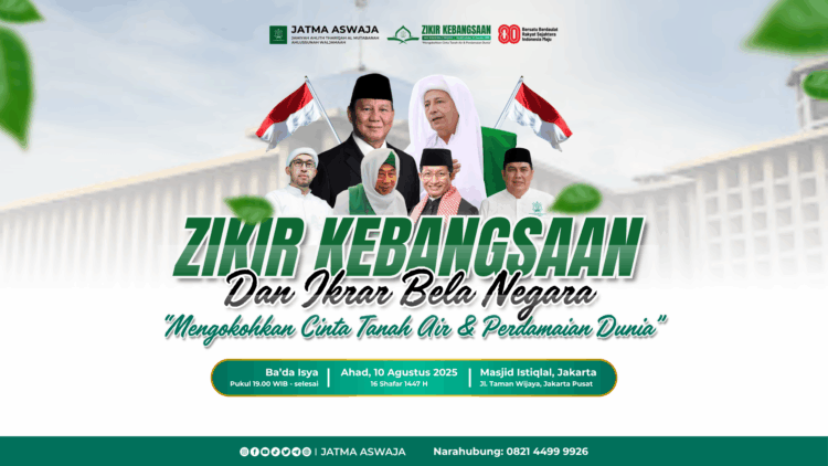 Menuju 80 Tahun Usia Republik Indonesia, PB JATMA ASWAJA Bakal Gelar Zikir Kebangsaan