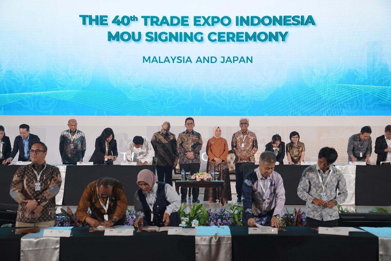 Hari Pertama TEI 2025, Kemendag Saksikan 131 Penandatanganan MoU Eksportir dengan Buyer USD 9,98 Miliar