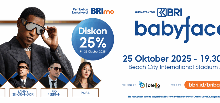 BRI Hadirkan Pengalaman Musik Kelas Dunia Melalui Konser Babyface