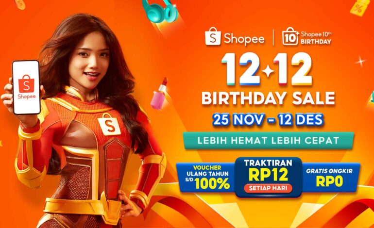 Rayakan Satu Dekade Perjalanan, Shopee Hadirkan Kemeriahan Kampanye Spesial 12.12 Birthday Sale