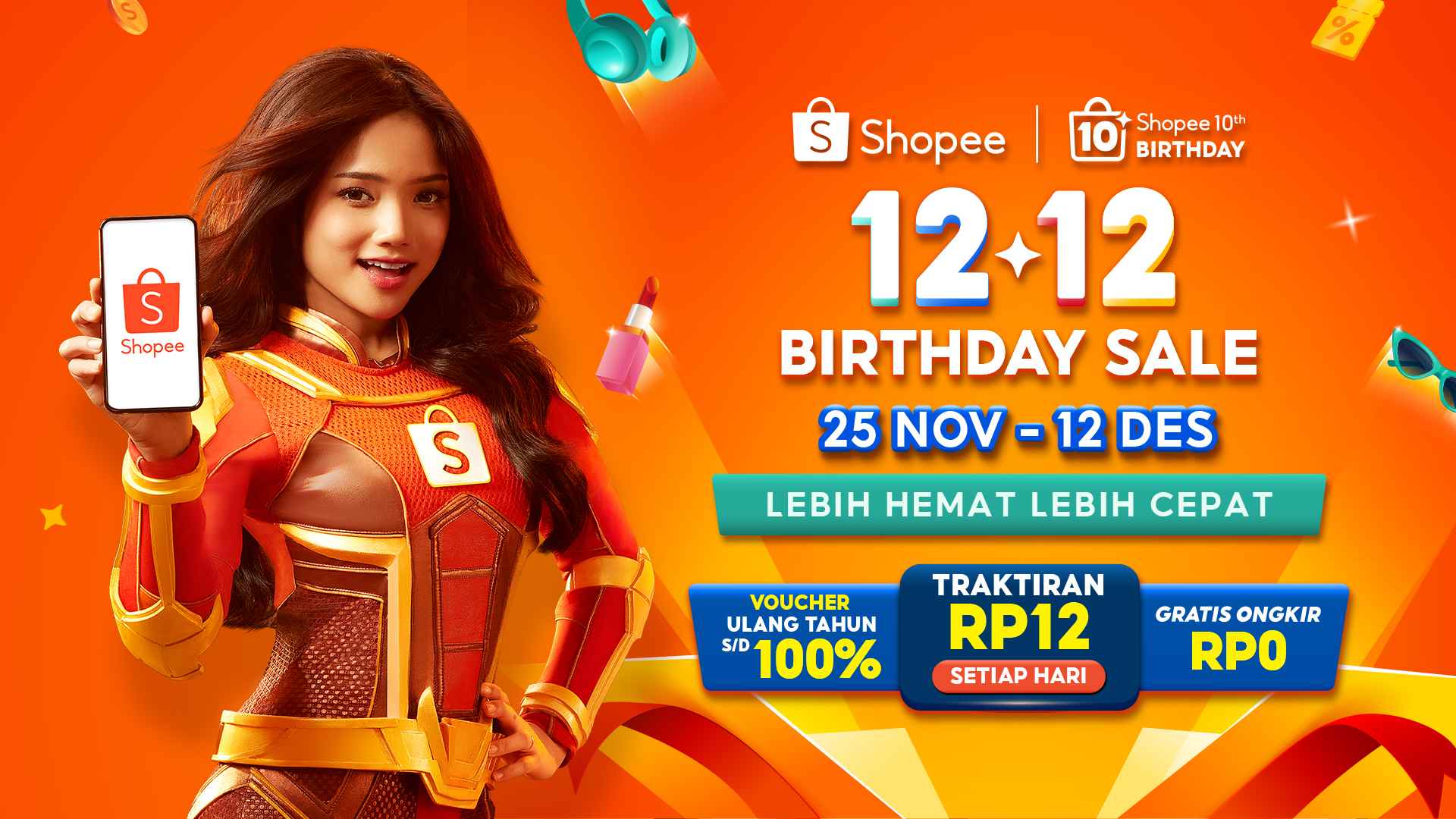 Rayakan Satu Dekade Perjalanan, Shopee Hadirkan Kemeriahan Kampanye Spesial 12.12 Birthday Sale