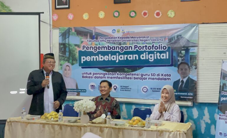 Universitas Negeri Jakarta Fasilitasi Guru SD Untuk Penggunaan Portofolio Digital