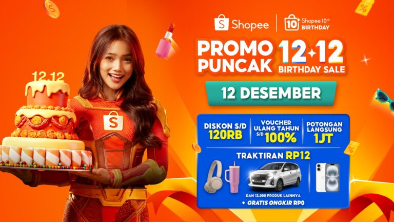 Shopee Rayakan 10 Tahun dan Hadirkan Puncak 12.12 Birthday Sale