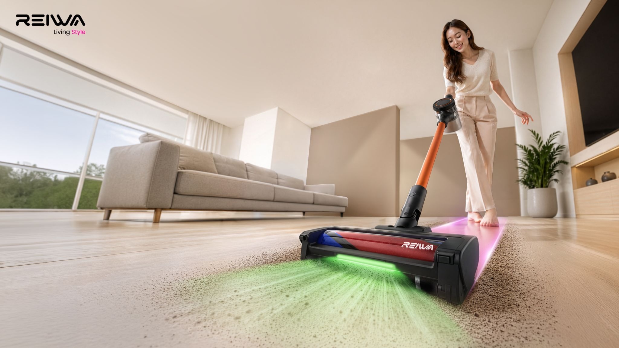 REIWA Stick Vacuum Cleaner, Solusi Quick Daily Cleaning Bersih Tanpa Ribet Untuk Rumah Tangga Modern