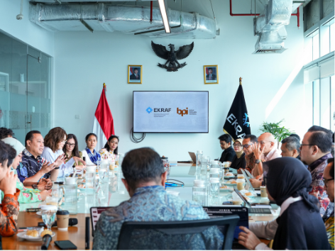 Audiensi BPI dan Kementerian Ekonomi Kreatif bahas ekosistem film Indonesia Jakarta 2026.