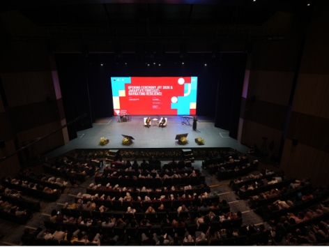 Gubernur DKI Jakarta Pramono Anung membuka Jakarta Future Festival 2026 di Taman Ismail Marzuki sebagai upaya meningkatkan daya tarik kota Jakarta menuju 500 tahun Jakarta.