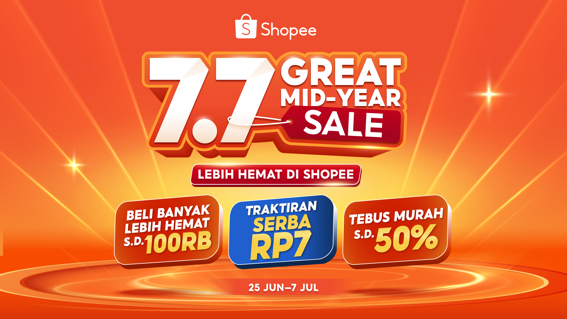 Shopee 7.7 Great Mid Year Sale Siap Manjakan Kamu dengan Promo Menggoda!