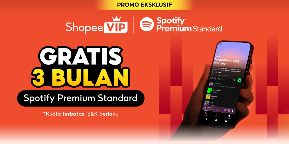 Kolaborasi Shopee VIP & Spotify Berikan Menikmati Musik Secara Premium