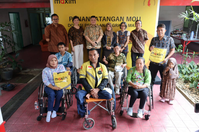 Maxim Teken MoU Dan Yayasan Cheshire Indonesia Salurkan Bantuan Transportasi & Buka Peluang Kemitraan Bebas Komisi Penyandang Disabilitas