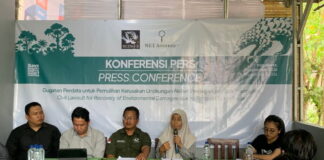 Kasus Perdagangan Ilegal Satwa Sisik Trenggiling 3 Ton Berlanjut ke Gugatan Perdata Suasana jumpa pers gugatan perdata ganti rugi penyelundupan sisik trenggiling yang dilakukan Yayasan Scents di Yogyakarta.